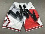 NBA Chicago Bulls Just don shorts Blanc Rouge Noir